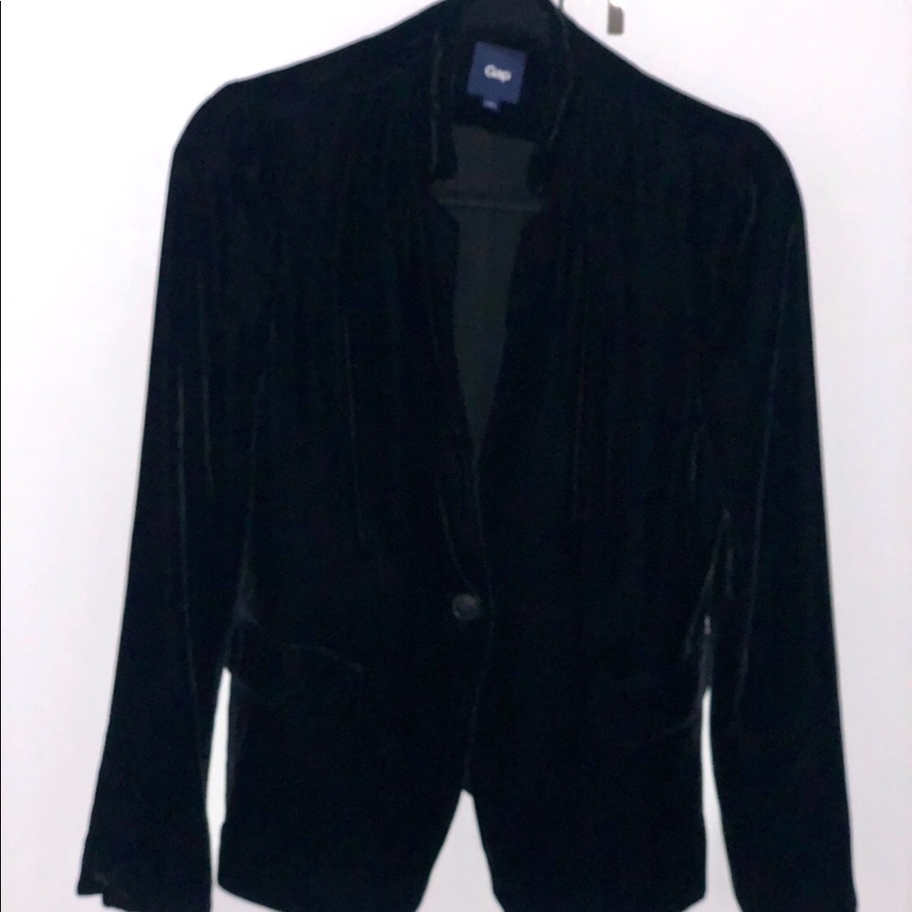 GAP BLACK VELVET BLAZER